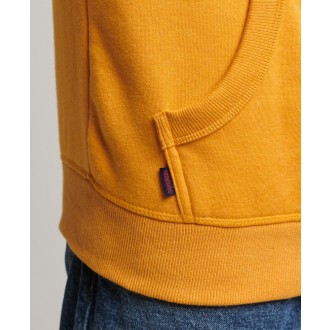 Superdry pánska mikina Organic Cotton Vintage Logo Embroidered - Žltá